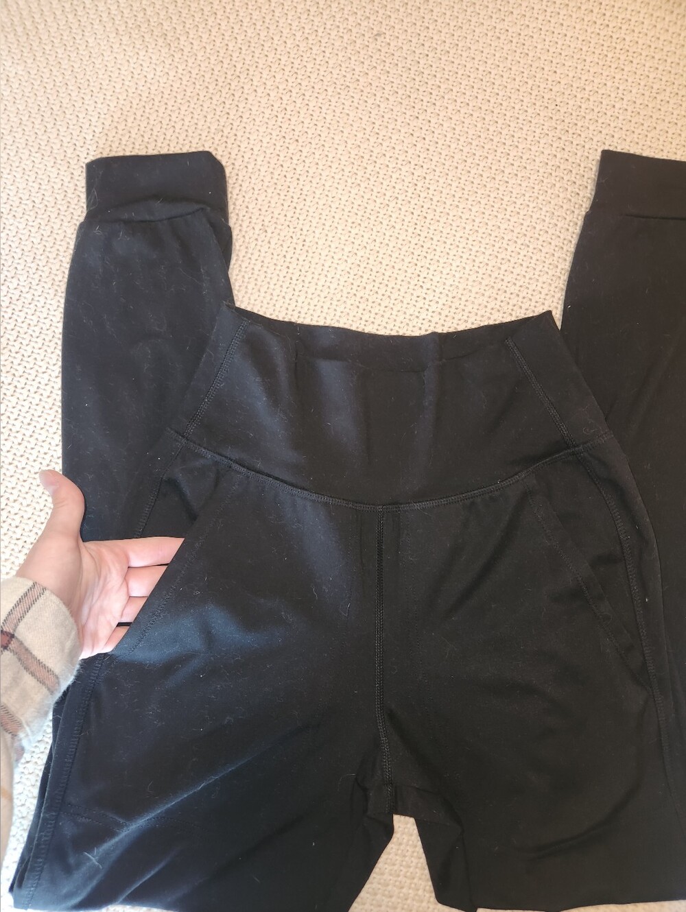 DSG Black High-Waist Track Joggers with Pockets